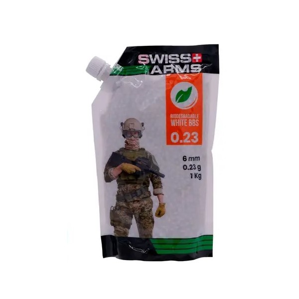 AIRSOFT BB KROGLICE SWISS ARMS 0.23G BIO 1KG